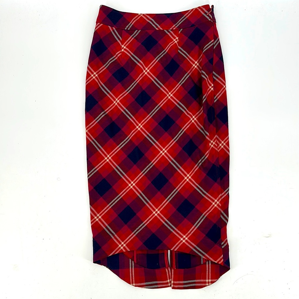 Free People skirt plaid pencil skirt size 2 Geometric Precision NWT - Picture 2 of 7